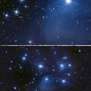 Plejaden (M45) von Mittwoch-Nacht