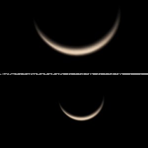 Wolkenlücken-Venus am 11. März