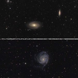 "Widefields" Messier 81-82 und Messier 101