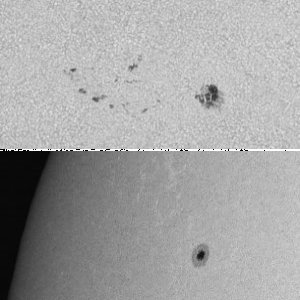 Kleine Sonnenflecken
