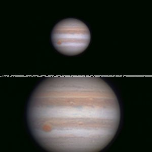 Jupiter 150% und mit Monden (zum 2ten)