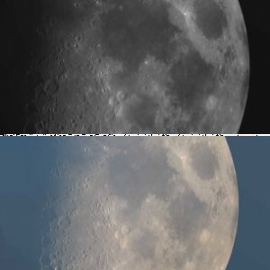 Mond am Taghimmel mit dem 4,5" Newton