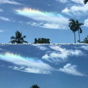 farbige Wolken ueber Thailand