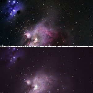 M42 Vergleich Vorher – Nachher