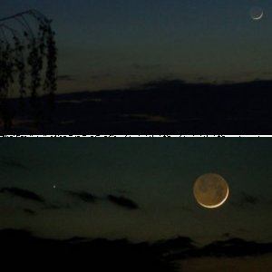 Merkur und Mond am 06.05.2008