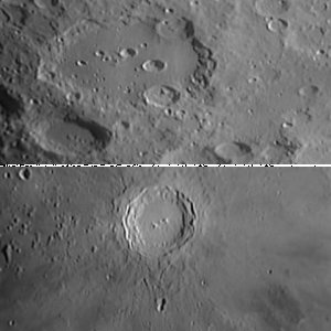Kopernikus und Clavius am 8.11.2008