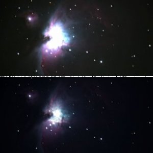 1. Versuch M42 im Primärfokus