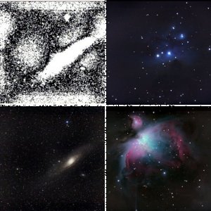 Andromedagalaxie, Orionnebel und der "Running Man"