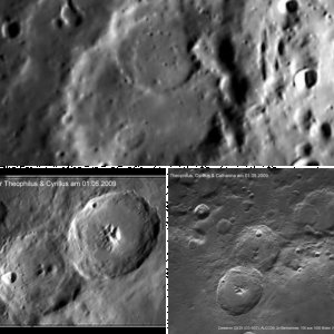 Mondkrater Theophilus, Cyrillus und Catharina
