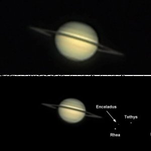 Saturn mit Monden am 12.05.2009