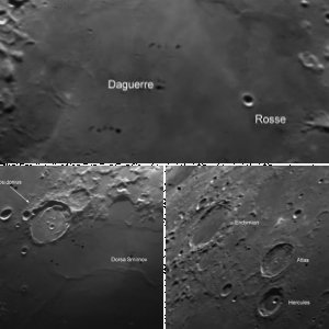 3x Mond am 29.05.2009 mit Dreck auf dem Filter
