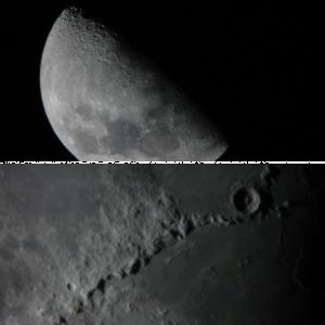 Meine ersten Bilder - Mond vom 22.02.2010