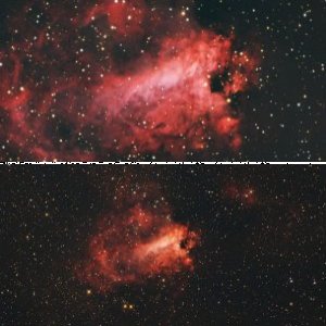 M 17,  Omega Nebel