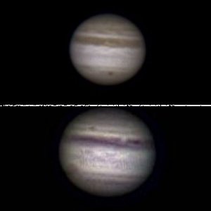 Webcam - Jupiter  im 6" Achro und 8" Newton