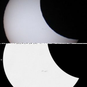 Sonnenfinsternis-Zeichnung