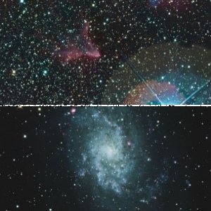 M33 und IC59+IC63 mit ALCCD6C