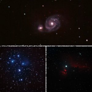 IC434, M45 und M51