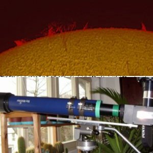 Sonne mit 70/700 Low-Cost PST-Umbau