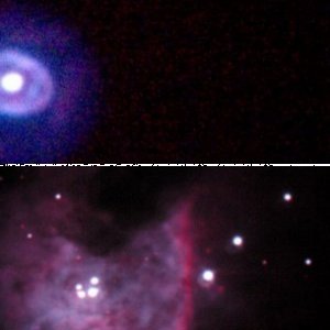 M42 Orionnebel  Zentralbereich / NGC2392 Eskimo-N.