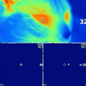 Thermografie-Foto vom Mond
