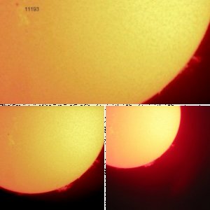 Sonne 18.4.2011 15:06 UT im PST