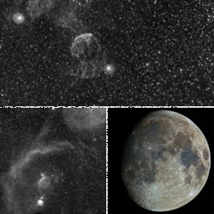 Schon wieder H-Alpha - aber auch ein bunter Mond