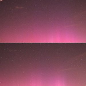 Polarlicht kurz vor Mitternacht am 05.08.2011
