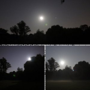 Stimmung Mond, Jupiter, Plejaden
