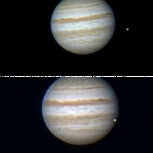 Jupiter und Io am 29.08.2011