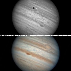 Jupiter & Io am 22.10.2011