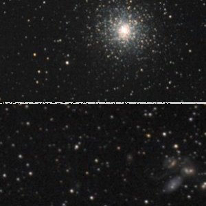 DSLR: Stephan's Quintett und einige Sternhaufen