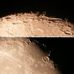 Meine ersten Mondaufnahmen vom 11.07.2011