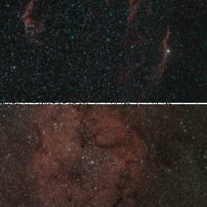 DSLR: IC1396 und Cirrus-Nebel