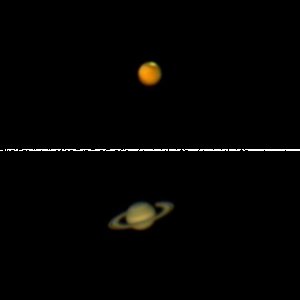 Saturn & Mars mit Mak 127/1500