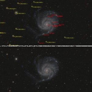 Messier 101 und Umfeld