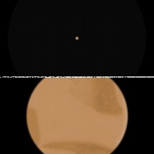 Marszeichnung vom 18.2.2012 und Mondsichtung?