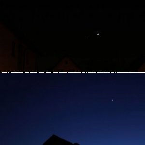 Jupiter, venus, Mond