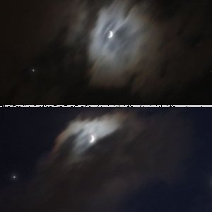 Venus - Mond -Jupiter Konjunktion 26.2.2012