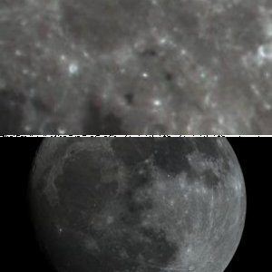 Krater Alphonsus und sein Mond