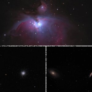 M13, M81 und M42 - erster Versuch mit MGen