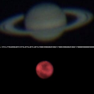 Satur und Mars leicht verbessert