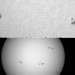 viele Sonnenflecken am 22.04.