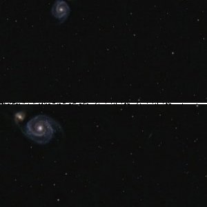 M51 - mäßige Verhältnisse