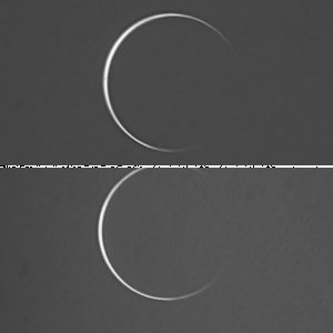 Venus als offener Ring am 8.6.2012 im Münsterland