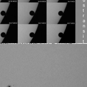 Sonnenflecken  zum Venustransit  und Korrekturfoto