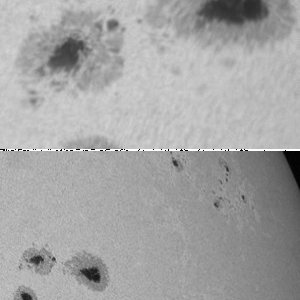 Nochmal Sonnenflecken vom 17.06.2012