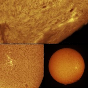 Sonne H-alpha - 24.7.2012 und 25.7.2012