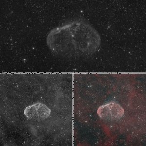 NGC 6888 in BiColor (140mm TEC APO)