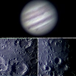 Mond und Jupiter