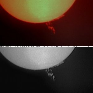 sonne 13  8  12 - 12 Uhr mit PST / LPI (Meade)